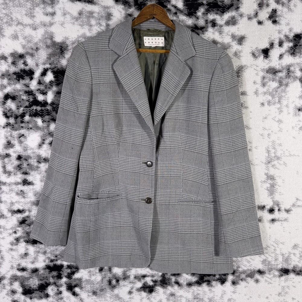 Joseph Abboud Jacket Womens Size 8 Two Button Pockets Preppy Academia Old‎ Money